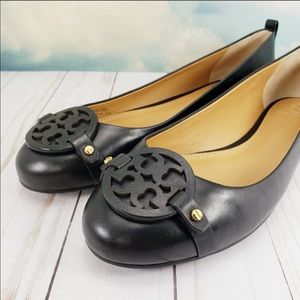 Tory Burch size 9.5 Black Gabriel Ballet Flat NWOT